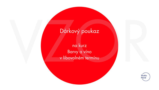 Dárkový poukaz na kurz Barvy a víno v libovolném termínu